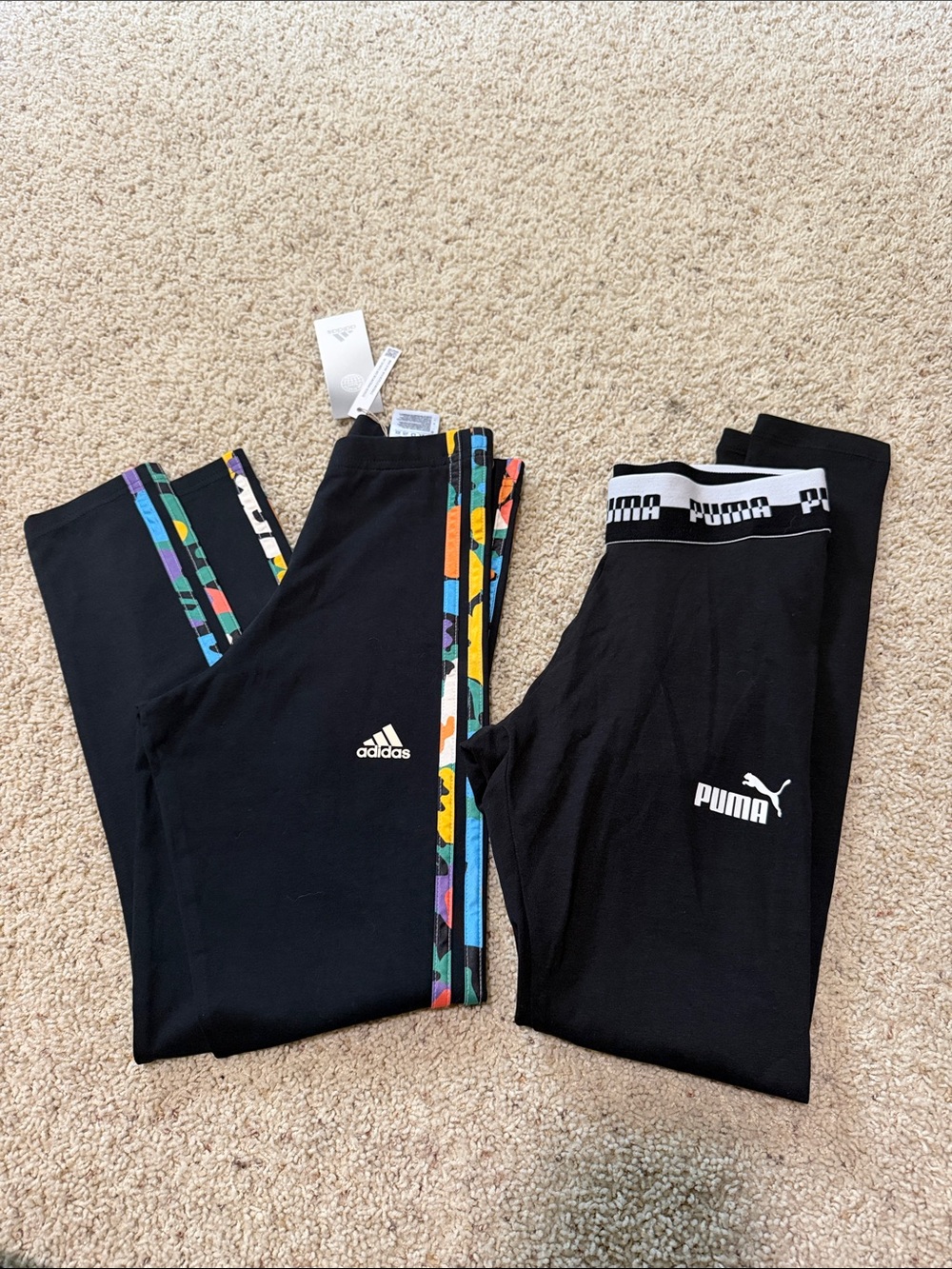 NWT Adidas 2XS+Puma leggings XS